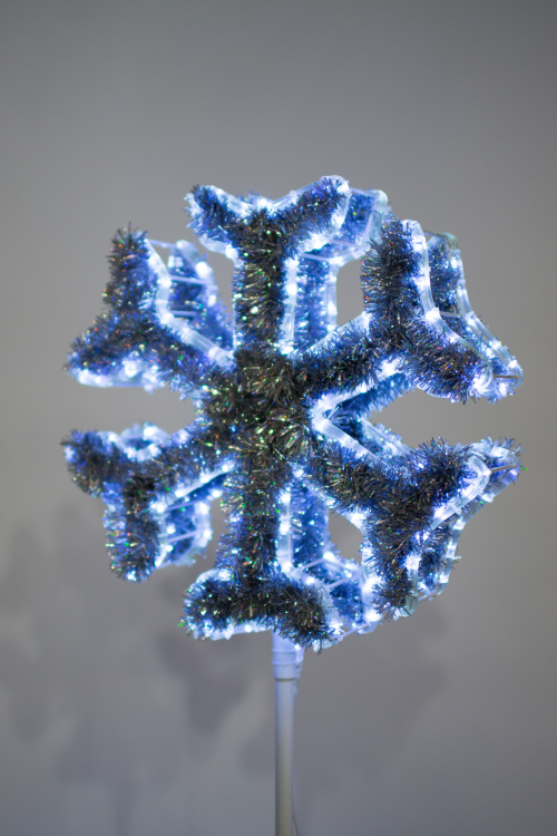 Макушка Снежинка Стандарт 150 см. для елей высотой от 10 до 20 м., белая, Green Trees (sn-150white)