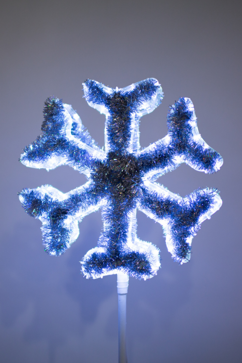 Макушка Снежинка Стандарт 150 см. для елей высотой от 10 до 20 м., белая, Green Trees (sn-150white)