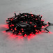Светодиодная гирлянда с колпачком 100 красных LED ламп 10 м., 24В., черный провод ПВХ, IP65, LTC (PST100CAP-11-1R) в Санкт-Петербурге