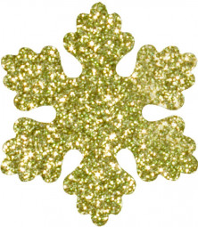 Снежинка из пенофлекса Облачко 200 мм., золото, ПромЕлка (CO-200GOLD)