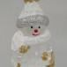 Елочное украшение Снеговик с метлой h-9 см., стекло, в подарочной упаковке, Батик (ФУ-407/П)