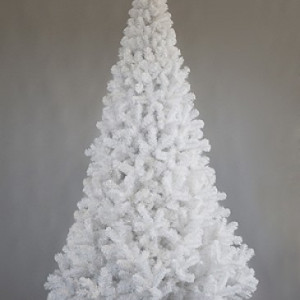 Интерьерная искусственная елка Рублевская белая 5,5 м., ствольная, ПВХ, Green Trees (GT5,5RUPVCW)