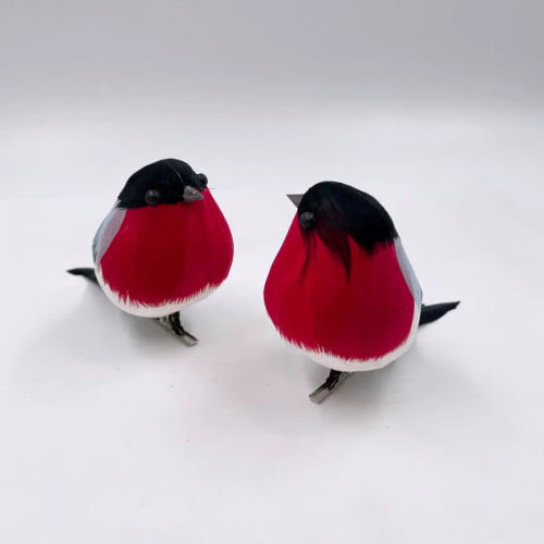 Набор декоративных фигур Снегири 12 см., 6 шт., на клипсе, пенопласт,  Christmas DeLuxe (13416) в Санкт-Петербурге