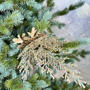 Ветвь Коралл платиновый 53 см., 1 шт., Christmas DeLuxe (86755)  