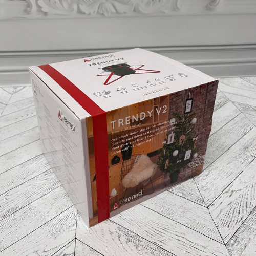 Подставка для живой елки пластиковая на металлических ножках 57х21,5см., Christmas DeLuxe (89820)