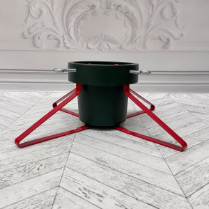 Подставка для живой елки пластиковая на металлических ножках 57х21,5см., Christmas DeLuxe (89820)