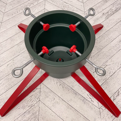 Подставка для живой елки пластиковая на металлических ножках 57х21,5см., Christmas DeLuxe (89820)