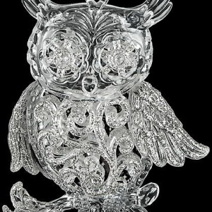 Украшение &quot;Сова&quot; цвет серебро, (140039)