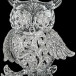 Украшение &quot;Сова&quot; цвет серебро, (140039)