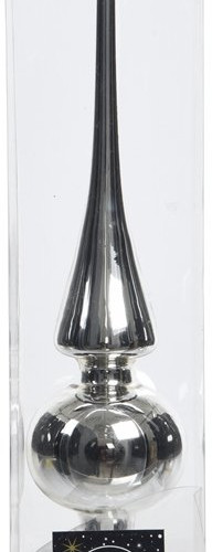 Елочная макушка Classic 26 см, серебряная, стекло, KAEMINGK (113029)