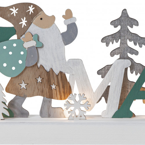 Декорация рождественская REINBEK 15х30 см., 3 LED лампы, на батарейках, таймер, Star Trading (270-68)