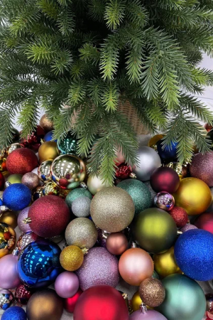 Набор пластиковых шаров Гамма 46 шт., синий, ChristmasDeLuxe (85396-88085)