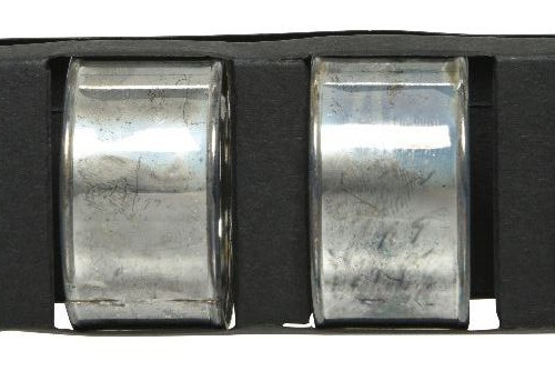  Кольца для салфеток Серебряный век, 4,5 см., 4 шт., серебро, Kaemingk (608000/2)