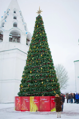 Уличная сосна Уральская зеленая 21 м., каркасная, Леска, Green Trees (GT21URLES)