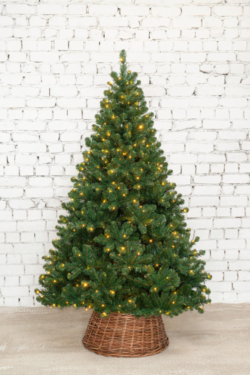 Искусственная елка Звездная 240 см., 570 мульти+теплых белых LED ламп, мягкая хвоя, ЕлкиТорг (189240)