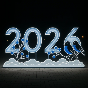 Светодиодные цифры &quot;2026&quot; 200 см., Сад Радости (SR025)