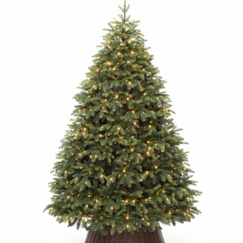 Искусственная елка Богемская 180 см., теплых белых LED ламп, Литая хвоя+ПВХ, ЕлкиТорг (180180) в Санкт-Петербурге