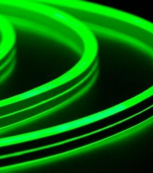 Гибкий Неон двусторонний 50 м., зеленый, 8*16 мм., 24 В, TeamProf (TPF-FX816D-120-24V-W/G)