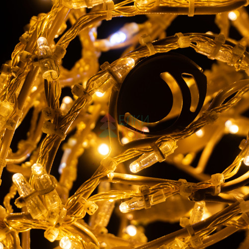 Светодиодная фигура Белка с орехом золотая Premium 1,13 м., Conso (OL331)