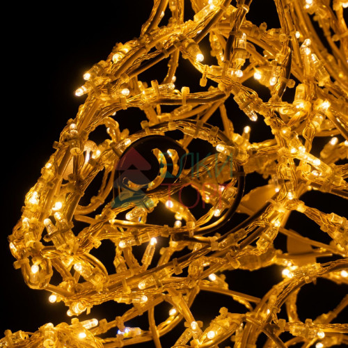 Светодиодная фигура Белка с орехом золотая Premium 1,13 м., Conso (OL331)