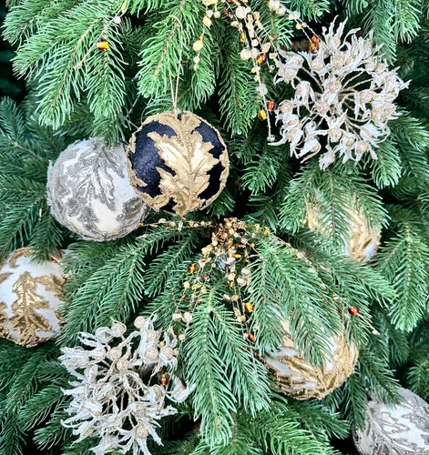 Ветвь Россыпь кристаллов медно-золотая 56 см., 1 шт., Christmas DeLuxe (86614)