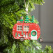 Ёлочная игрушка Фургончик 11*11*1,5 см., от батареек, свечение тёплое белое, Luazon Lighting (6117360)