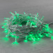 Светодиодная гирлянда с колпачком 75 зеленых LED ламп 10 м., 24В., белый каучуковый провод, IP65, LTC (LL75-8-1G)