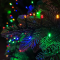 Светодиодная нить Snake Light 2000 разноцветных ламп, 40 м., 24В, 8 режимов, зеленый провод, для елки 260-300 см., LUCA (85747)