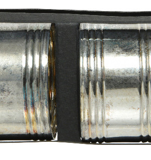 Кольца для салфеток Серебряный век, 4,5 см., 4 шт., линии, серебро, Kaemingk (608000/3)