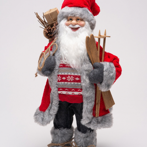 Дед Мороз Величавый в красной шубке 45 см., ЕлкиТорг (ZS-S-21831-18)