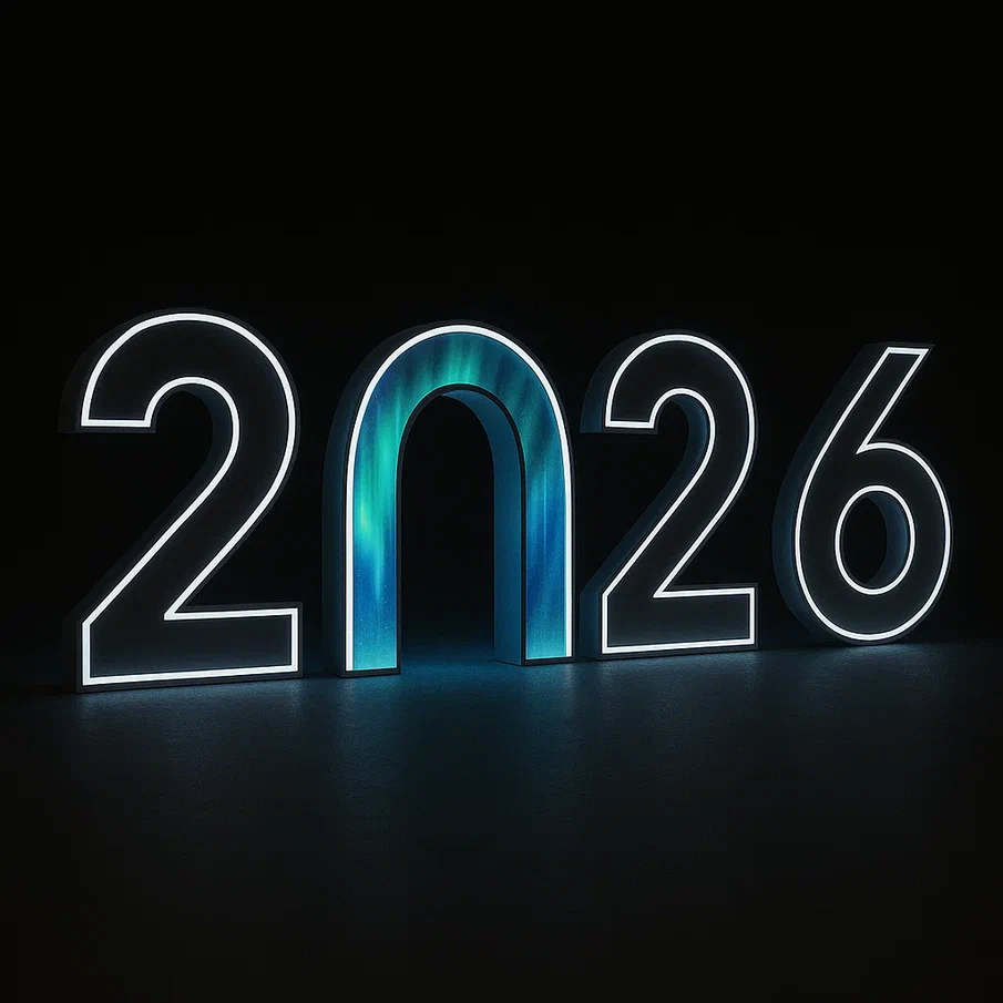 Светодиодные цифры "2026" 200 см., Сад Радости (SR026) в Шахты