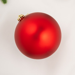 Шар пластиковый матовый 150 мм., красный, ЕлкиТорг (150518)