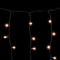 Светодиодная бахрома с колпачком 3,2*0,9 м., 168 экстра теплых белых LED ламп, каучуковый черный провод, Beauty Led (LL168-1-2EWW)