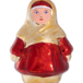 Елочное украшение Девочка в платке 83 мм., стекло, Ёлочка (С2358)