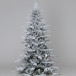 Искусственная елка Сибирская заснеженная 210 см., литая хвоя+пвх, ЕлкиТорг (66210)