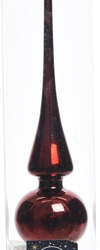 Елочная макушка Classic 26 см, бордовая, стекло,  KAEMINGK (113069)