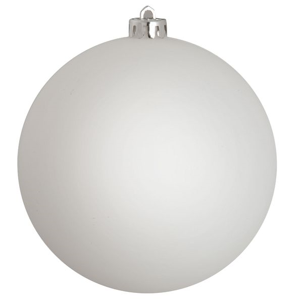 Пластиковый шар 120 мм., белый матовый., 1 шт., Snowmen (ЕК0437)