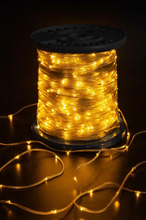 Светодиодная гирлянда &quot;Краса&quot; 200м, 2000 LED, прозрачный светодиод, прозрачный провод, теплая белая (TPF-CR200-24V-TT/WW)