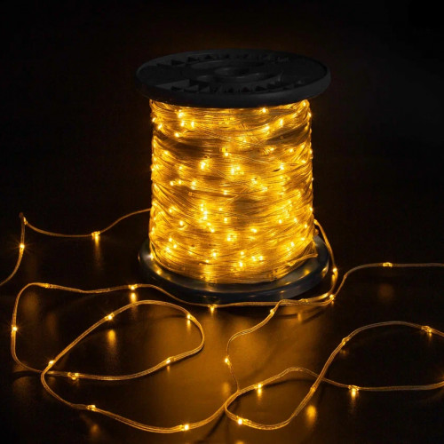 Светодиодная гирлянда &quot;Краса&quot; 200м, 2000 LED, прозрачный светодиод, прозрачный провод, теплая белая (TPF-CR200-24V-TT/WW)