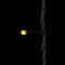 Светодиодная бахрома с колпачком 3,2*0,9 м., 168 теплых белых LED ламп, каучуковый черный провод, Beauty Led (LL168-1-2WW)