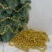 Пластиковые бусы Бисер 8 мм.*10 м., золото, Christmas DeLuxe (89787)