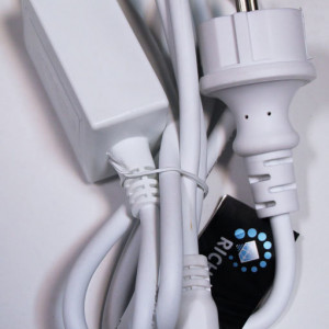 Блок питания для гирлянд постоянного свечения 1.5 м., 220V, 3А, белый провод Rich LED (RL-220AC/DC-3A-W)
