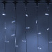 Светодиодный занавес 1500 холодных белых LED ламп, 2*9 м., мерцание, белый провод ПВХ, Teamprof (TPF-C2*9F-CW/W)