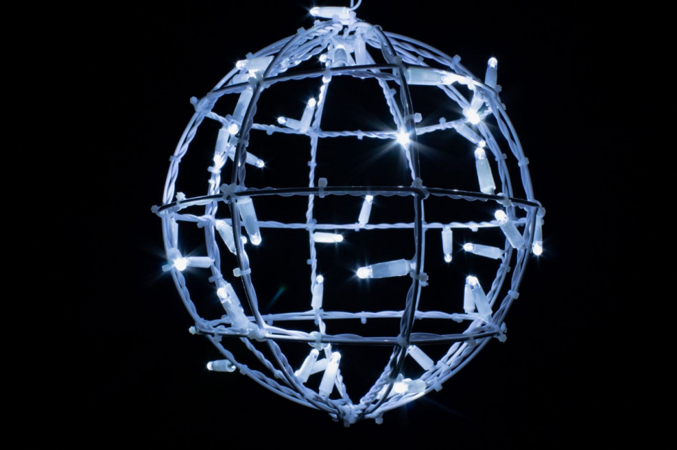Светодиодный шар 30 см, холодный белый, 220В, Teamprof (960401) в Белгороде