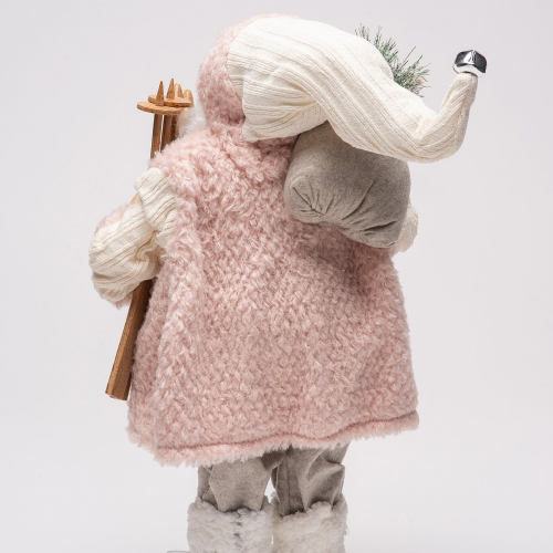 Дед Мороз Дворцовый в розовой шубке 45 см., ЕлкиТорг (ZS-S-21835-18)