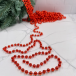 Пластиковые бусы Бисер 8 мм.*10 м., красный, Christmas DeLuxe (89713)