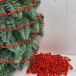 Пластиковые бусы Бисер 8 мм.*10 м., красный, Christmas DeLuxe (89713)
