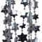 Бусы пластиковые Звезды 270 см, черненое серебро, Kaemingk (000489)