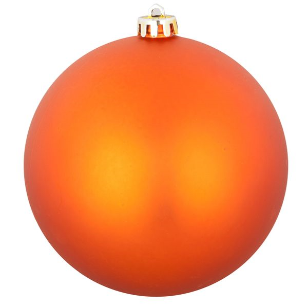 Пластиковый шар 120 мм., оранжевый матовый., 1 шт., Snowmen (ЕК0439)