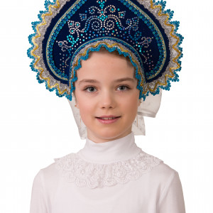 Кокошник Полярное сияние, Батик (5400)